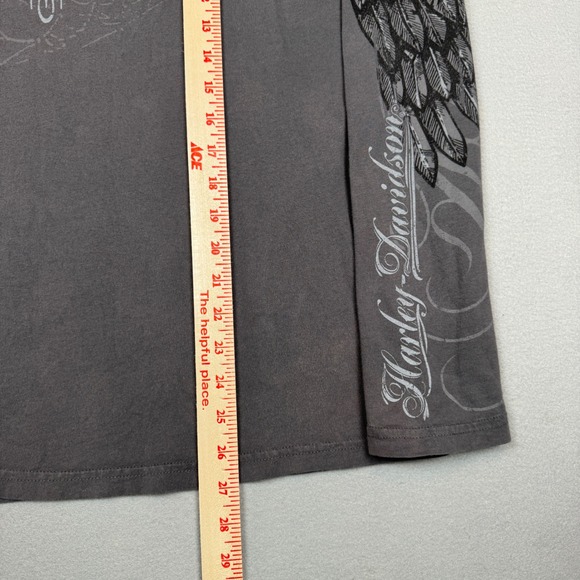 Y2K Harley Davidson Red Rock Las Vegas Long Sleeve Shirt XL 2009 Sleeve Hits - Picture 2 of 8